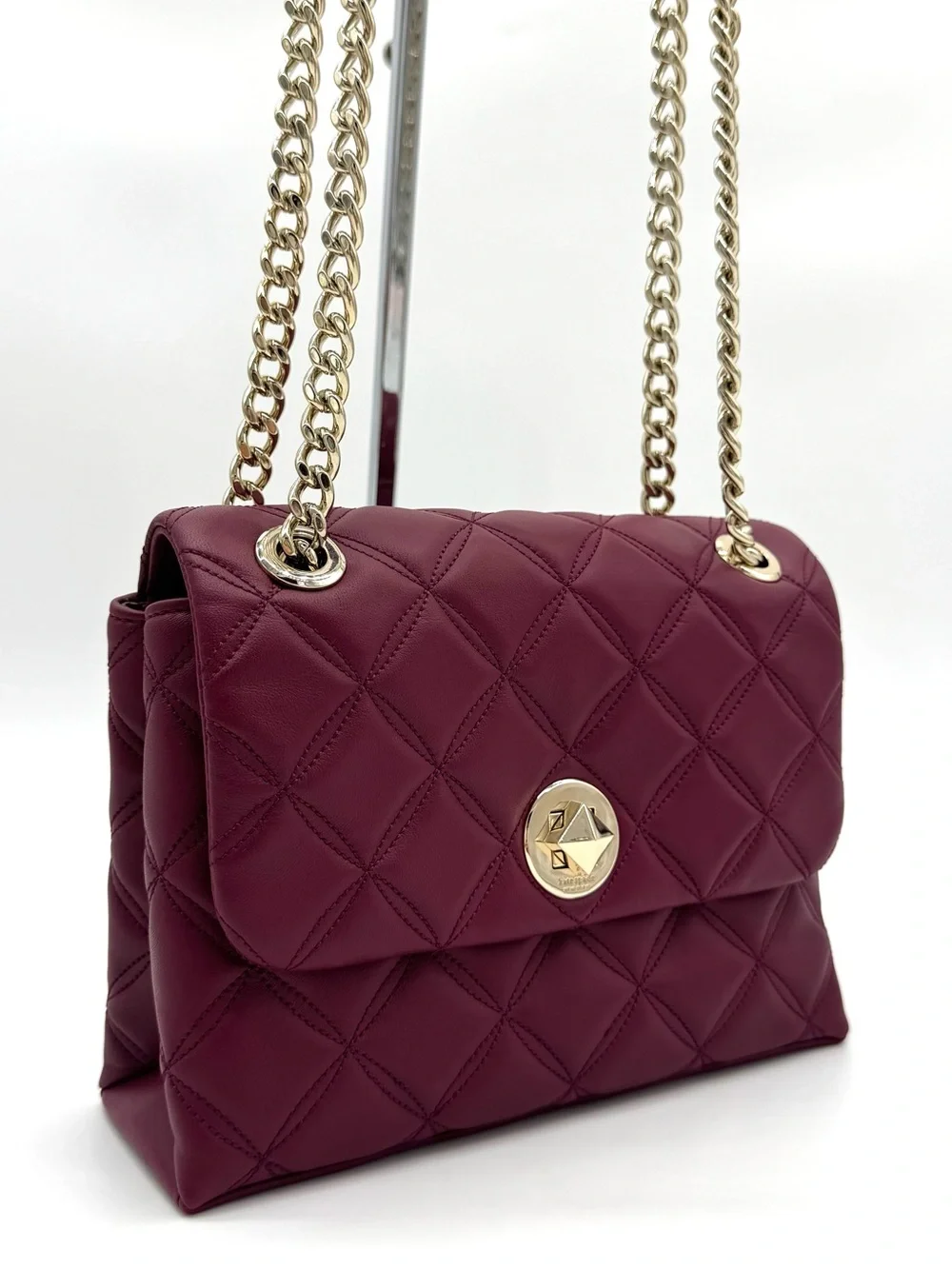 Kate Spade Natalia Small Flap Crossbody Bag in Blackberry